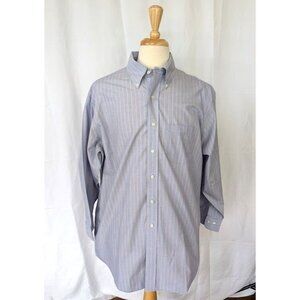 Brooks Brothers Shirt Men's Size 17 1/2 2/3 The Original Polo Shirt Non Iron EUC